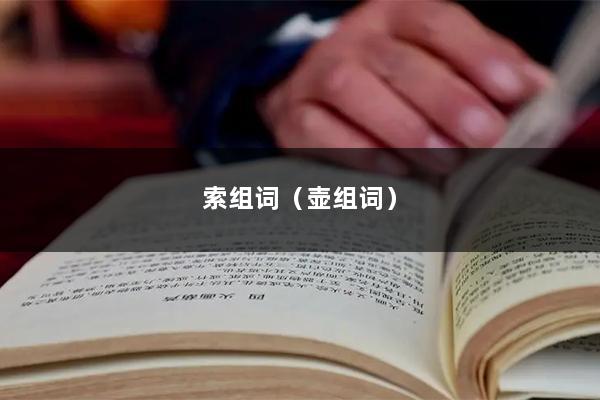 索组词（壶组词）