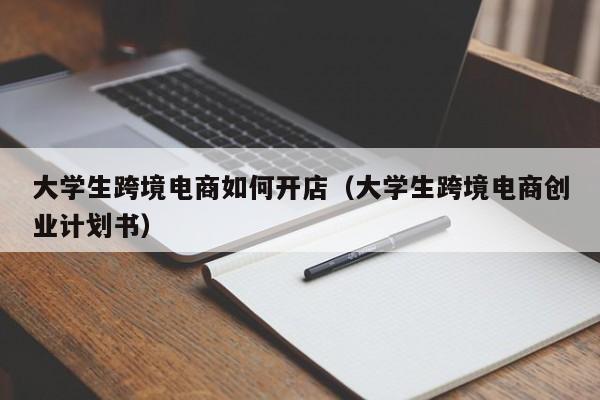 大学生跨境电商如何开店（大学生跨境电商创业计划书）